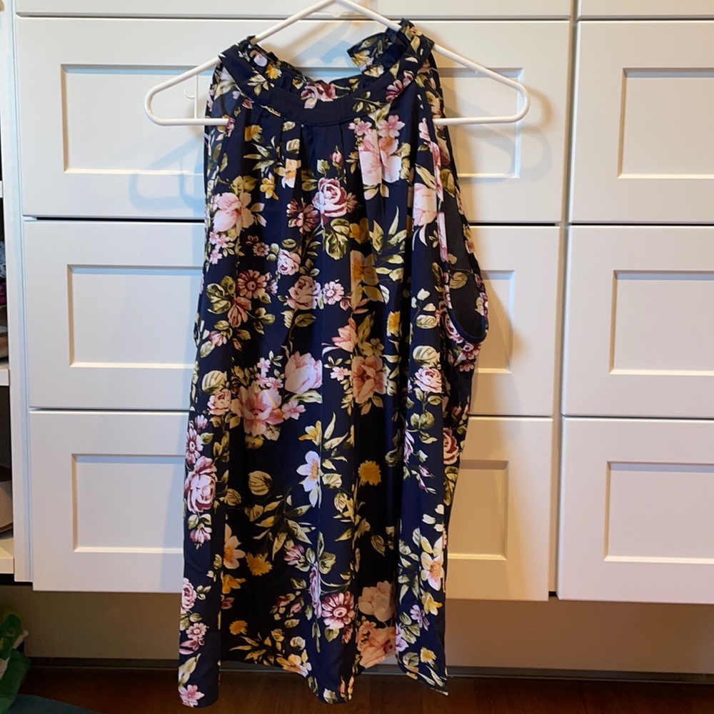 SHEIN Floral Maternity high neck top